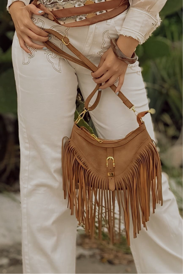 Bolsa Khaki Tiras Velvet