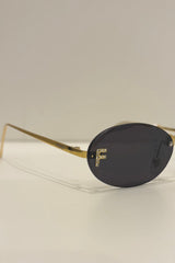 Lentes de Sol Fendi Ovalado, Lente Negro