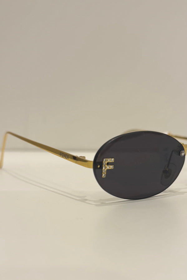 Lentes de Sol Fendi Ovalado, Lente Negro