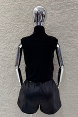 Chaleco Velvet Estoperoles Negro