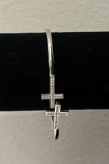 Pulsera Double Cross Silver