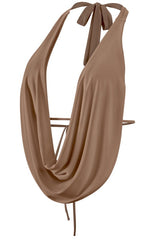 Croprop Halter Escote en Esoalda Cafe