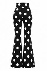 Pantalon Olgado Polka Negro