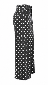 Pantalon Wide Leg Polka Negro