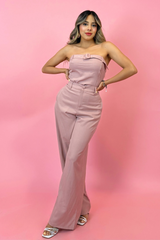 Set Top y Pantalon Rosa