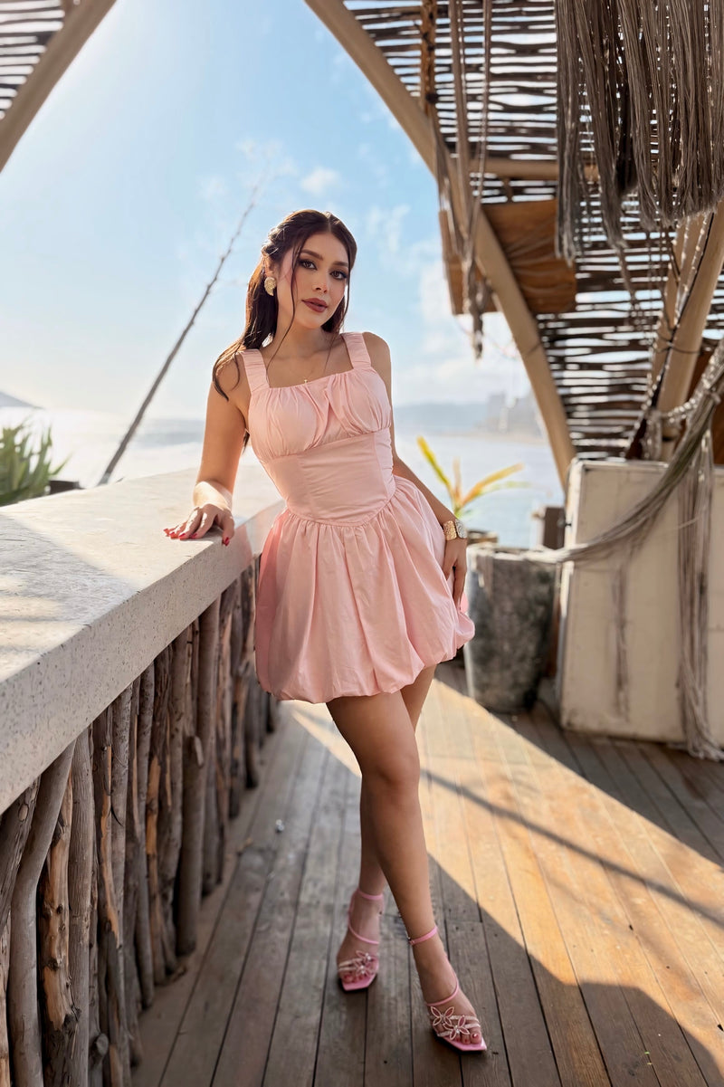 Vestido Ballon Rosa