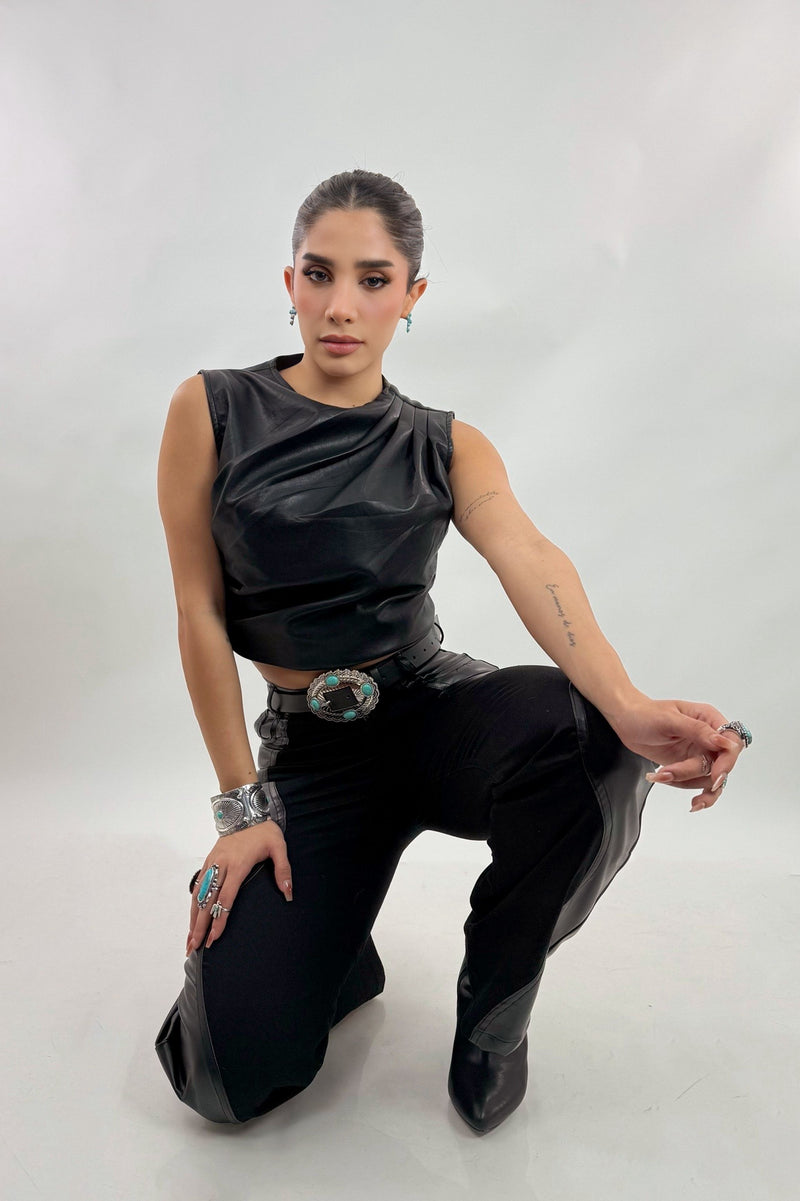 Pantalon Vinipiel Negro