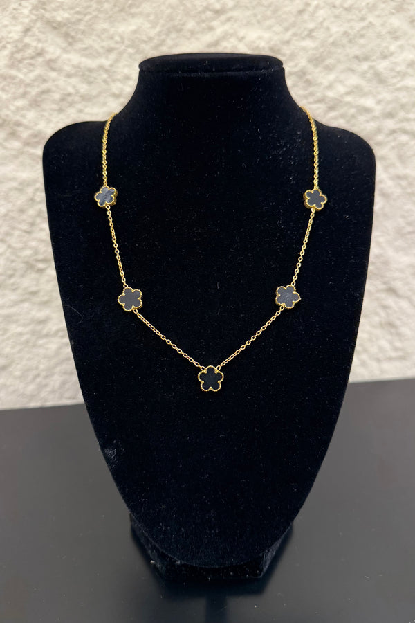 Cadena Dupe Van Cleef Negra
