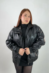 Jacket Vinipiel Negra