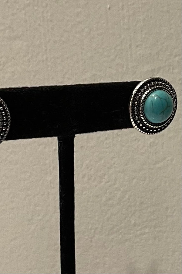 Aretes Turquoise Circle