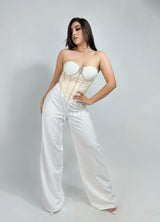 Romper Strapple Corset Tiras Blanco