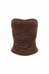 Crop Top Rhinestone Cafe