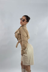 Biker Vinipiel Beige