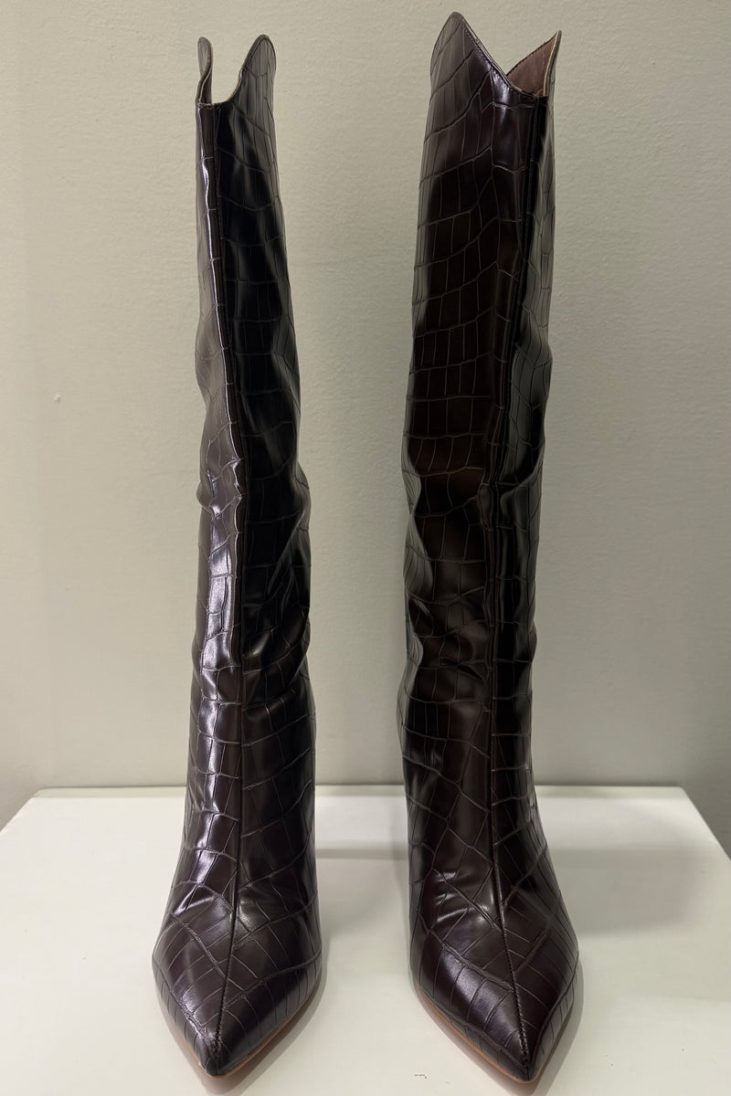 Bota Milan Chocolate Croco