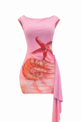 Vestido Corto Starfish Rosa