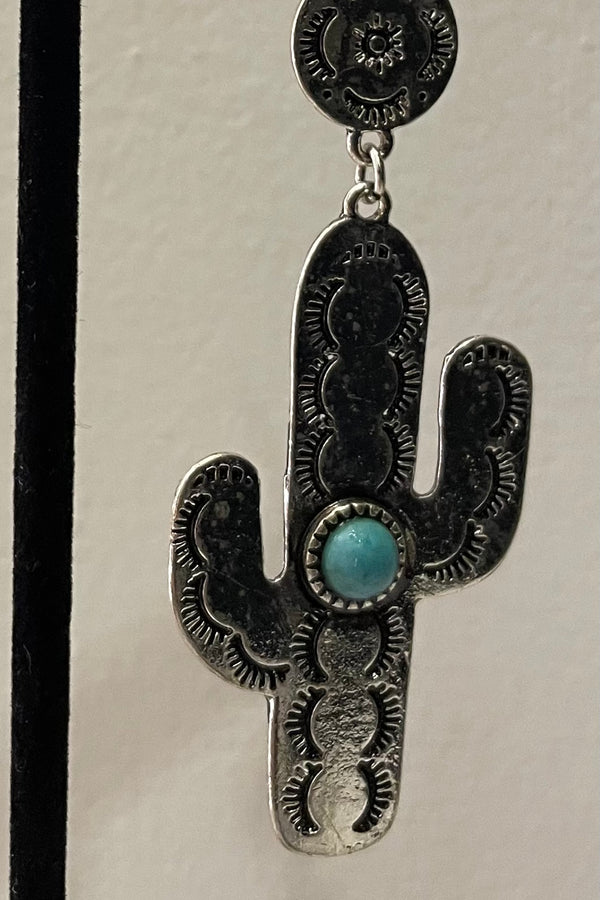 Aretes Cactus Turquoise