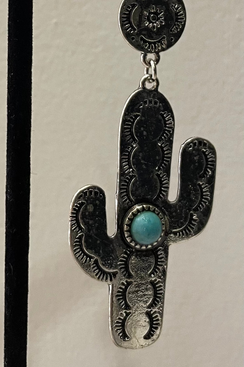 Aretes Cactus Turquoise