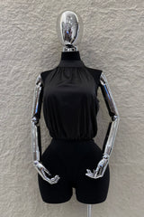 Pantiblusa Satinada Olgada Negro