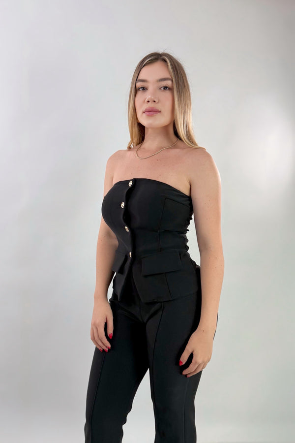 Set Top y Pantalon Negro
