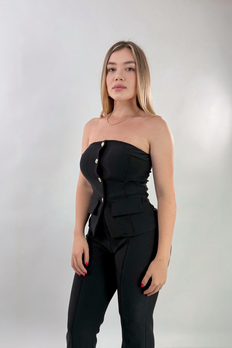 Set Top y Pantalon Negro