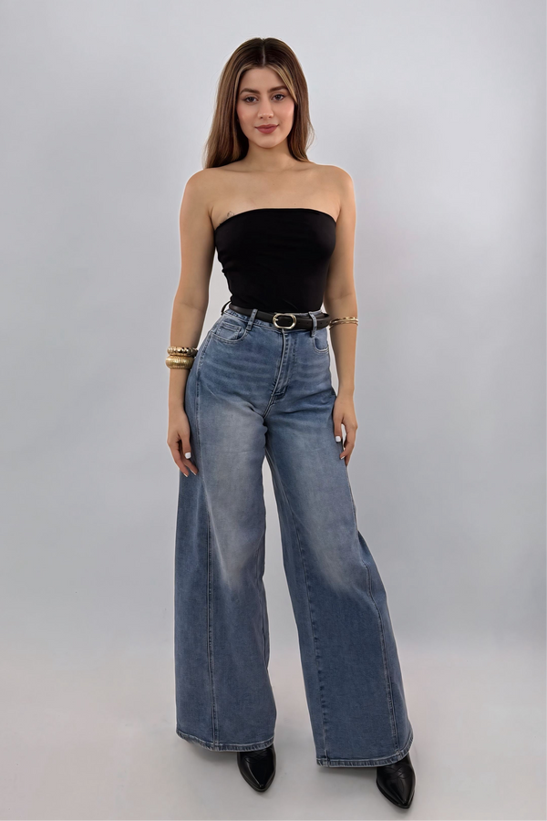 Pantalon Acampanado Denim