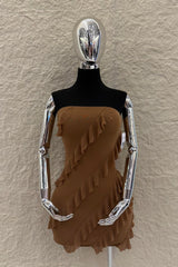 Vestido Strapples Olanes Cafe