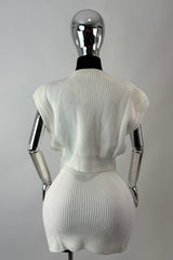 Set Top y Falda Sweater Ivory