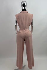 Set Top y Pantalon Sastre Rosa