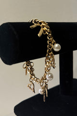 Pulsera Link Pearl & Heart