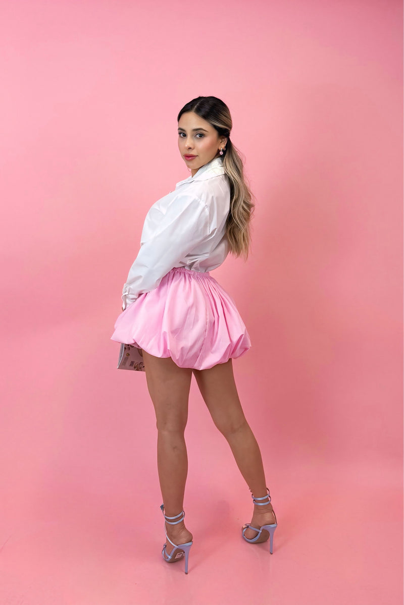 Falda Ballon Rosa