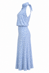 Set Satinado Polka Azul