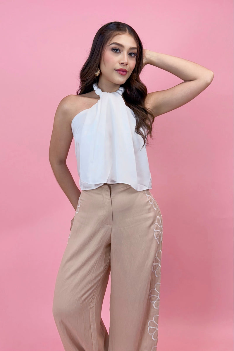 Blusa Halter Olgada Blanca