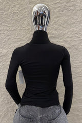 Blusa Manga Larga Negra