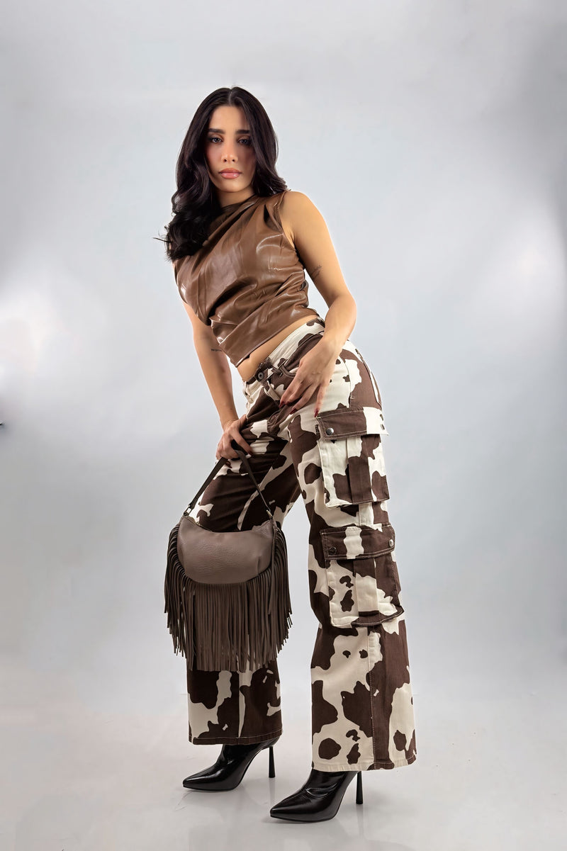 Top Corrugado Vinipiel Café