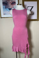 Vestido Olan Glitter Rosa