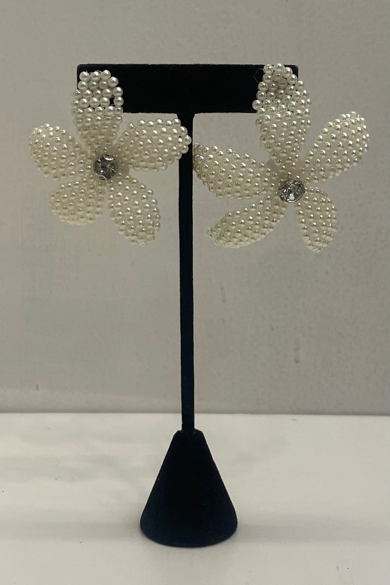 Aretes Flower Pearl
