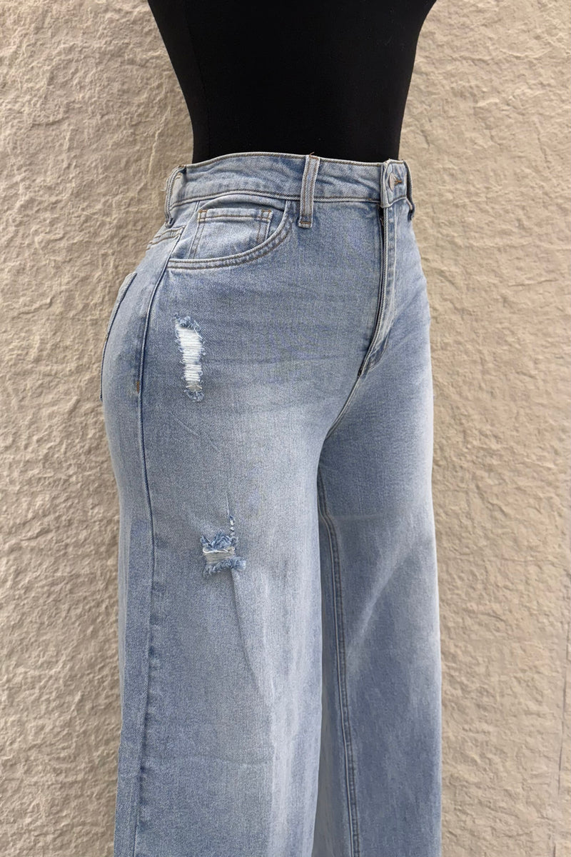 Pantalon High Rise Denim