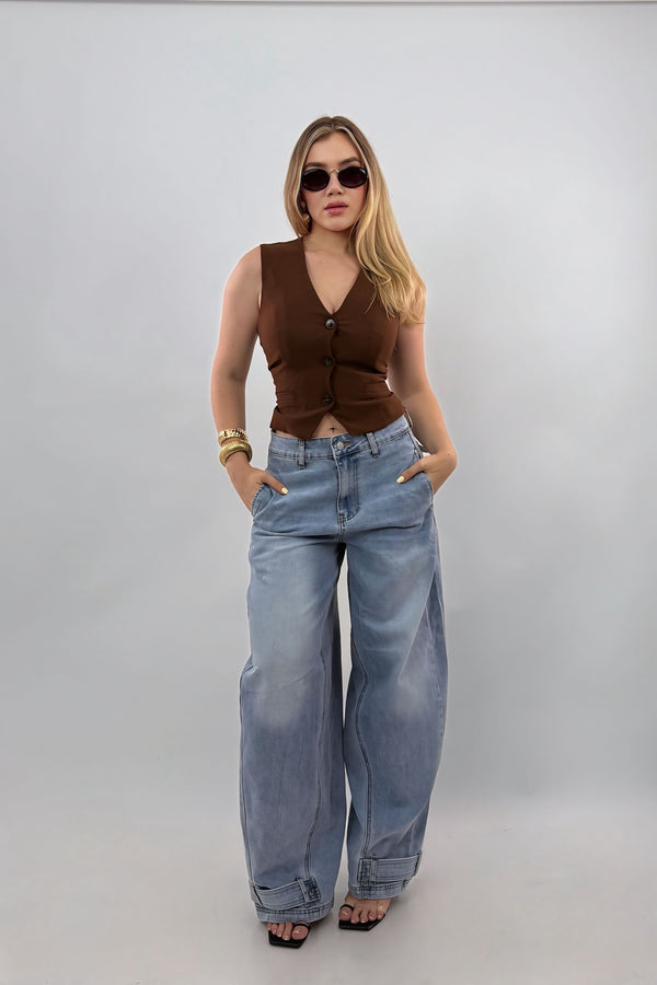 Pantalon Baggy Denim