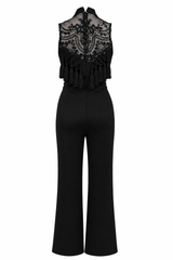 Romper Negro Con Lentejuela