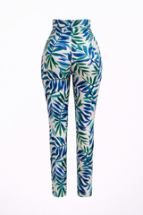 Pantalón Floreado a la Cintura