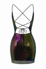Vestido Metalico Multicolor