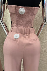Set Top y Pantalon Rosa
