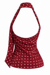 Top Burgundy Dots