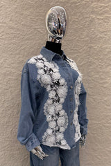 Camisa de Encaje Manga Larga