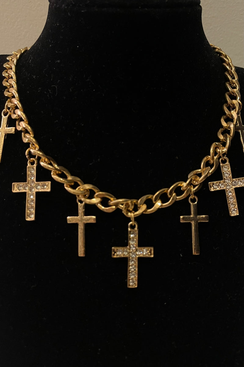 Collar Cruz Golden