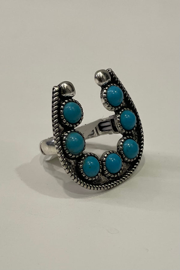 Anillo Horseshoe Turquoise