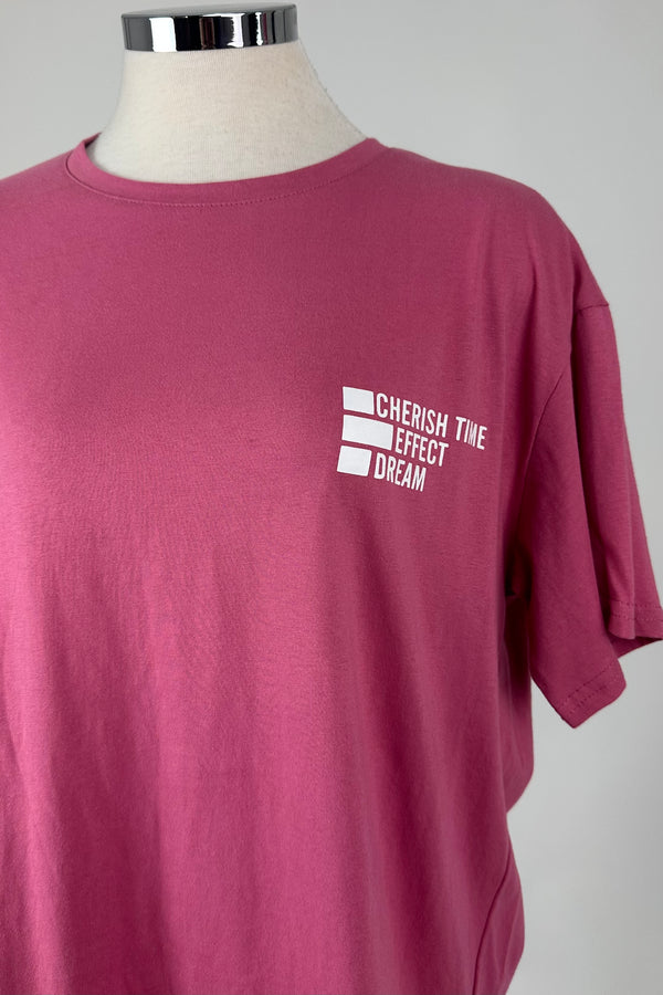 Playera Oversize Cherish Rosa