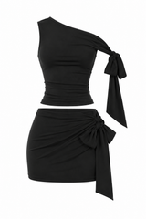 Set de Mini Falda Negro