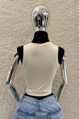 Crop Top Basic Beige