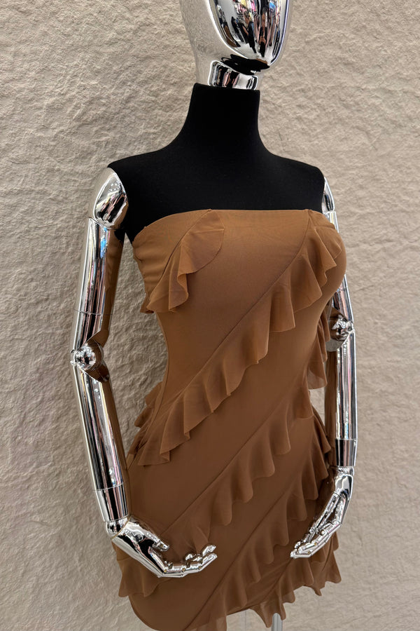 Vestido Strapples Olanes Cafe